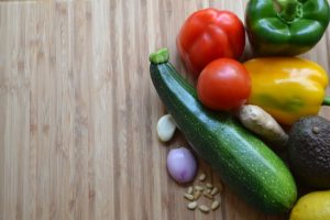 Carpaccio de courgettes et tomates